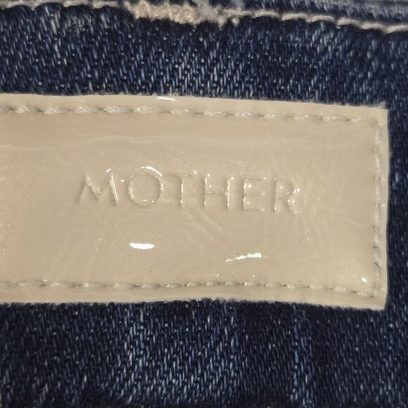 Mother Jeans Womens 27 Looker Ankle Chew Breaking The Law Crop Skinny Distressed - Picture 8 of 14